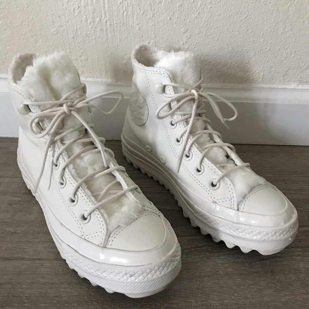 Converse Chuck Taylor Lift Ripple hi white Borg